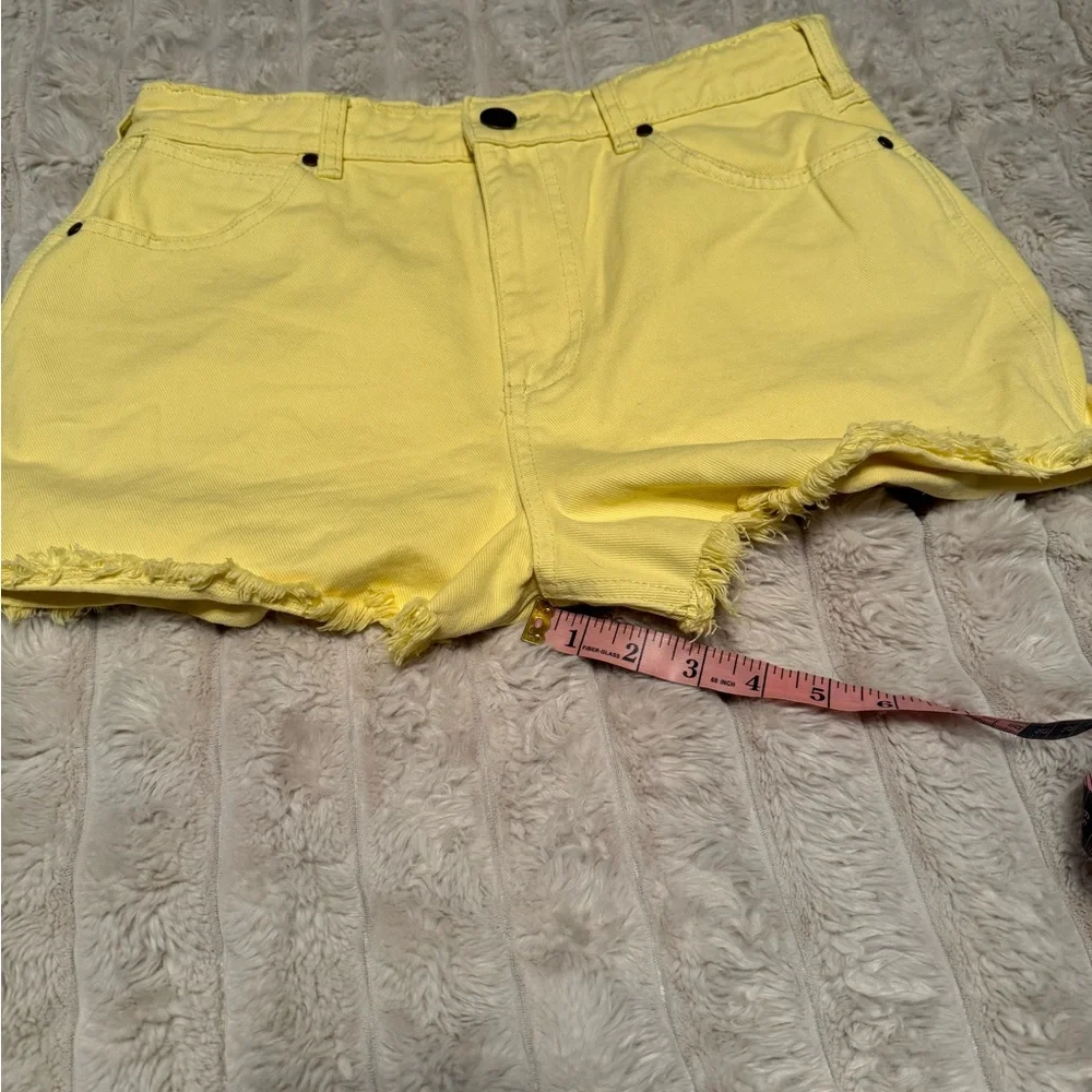 Wrangler Yellow Denim Jean Shorts
